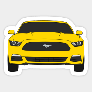 Ford Mustang Front End Triple Yellow Sticker